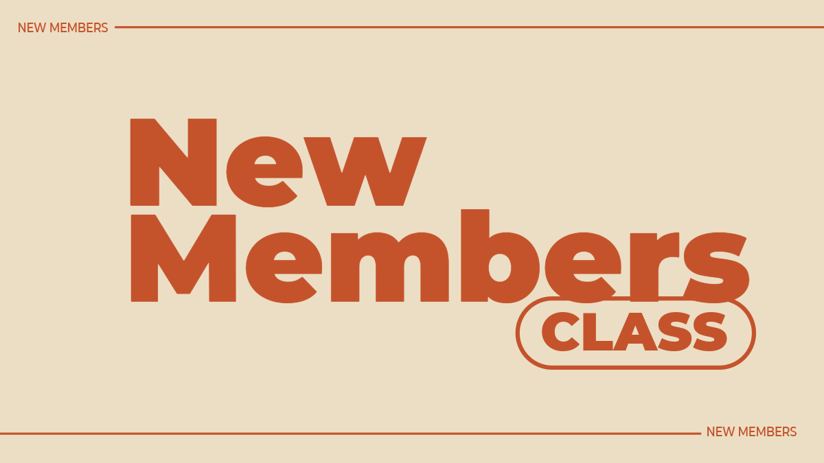 New Members Class Graphic