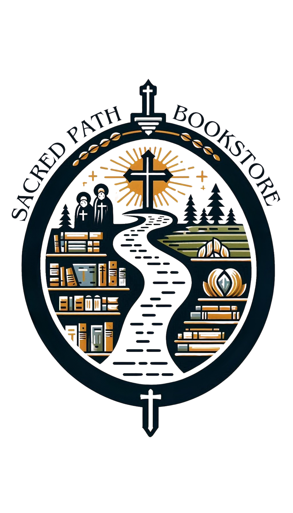 Sacred Path Bookstore Branding